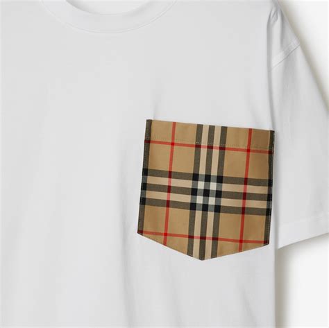 burberry s19 40799901|Check Pocket Cotton T.